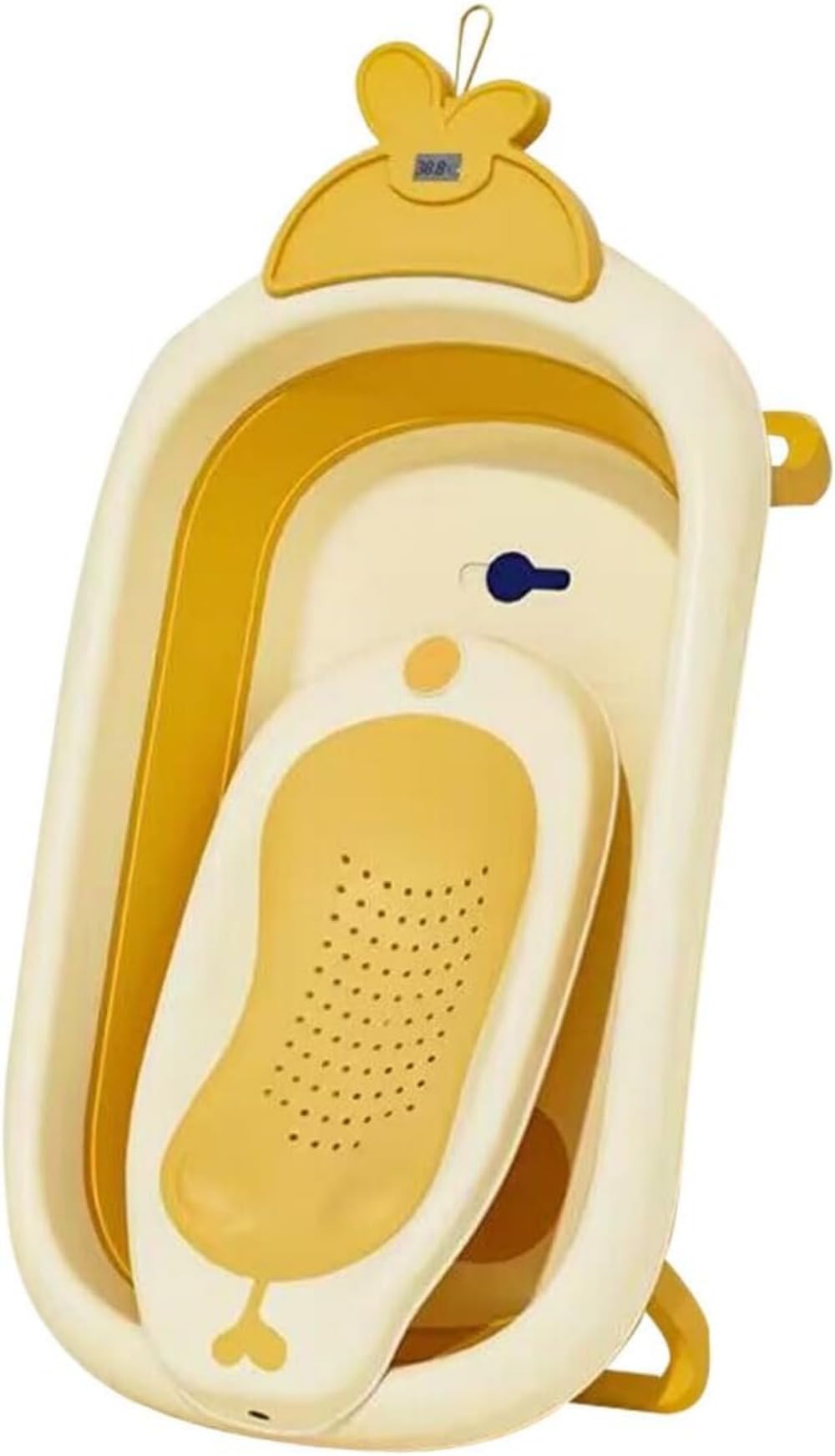 ベビーバス 折り畳み 大きめ 新生児 湯温計付き 最新改良ベビーバスラックセット バスチェア 赤ちゃん ..