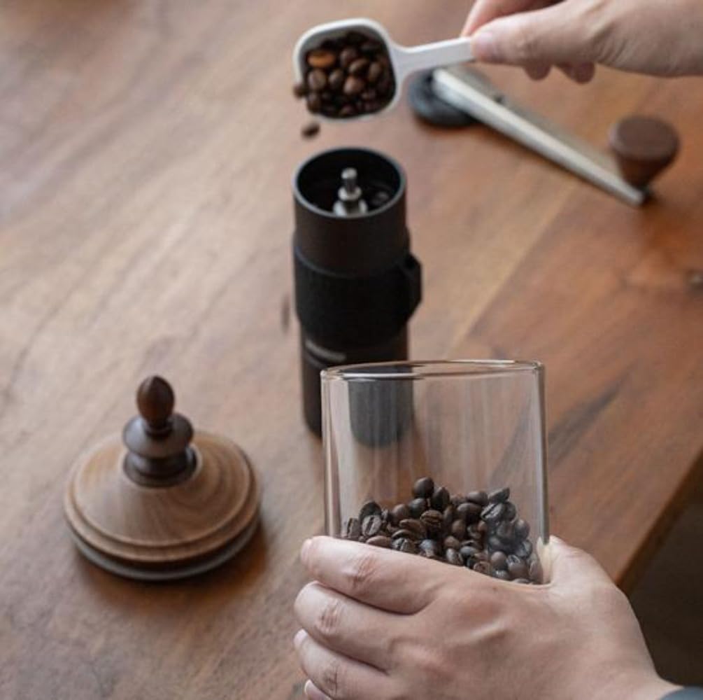 キャニスター チェス 木製蓋付き ガラス 保存容器 角砂糖 コーヒー豆 密封 長期保存 キッチン収納 (800..