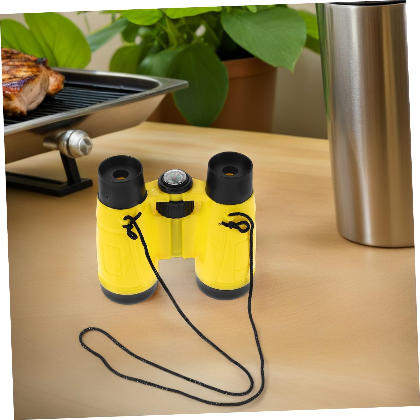 8個用双眼鏡 小型ポータブル 幼児向け望遠鏡 防滴設計 高耐久クリ
