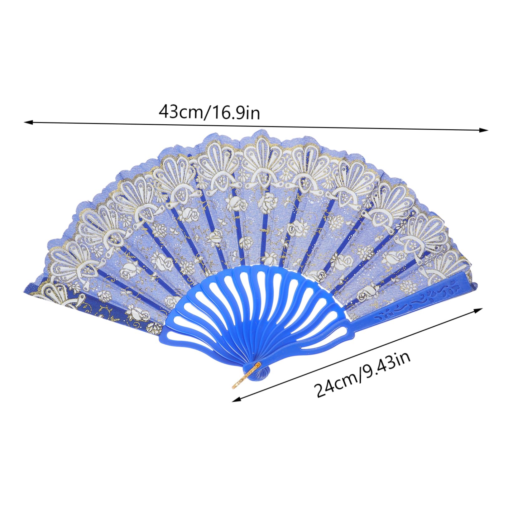 小花玫瑰折りたたみ扇子 レトロ手持ち扇子 舞台 ダンス 結婚式用