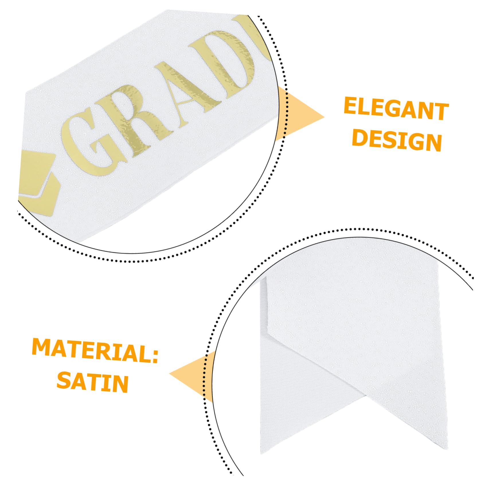 法律卒業式デコレーション 卒業生用 ワイドフィットショルダースト サテン生地サッシュ パーティー用