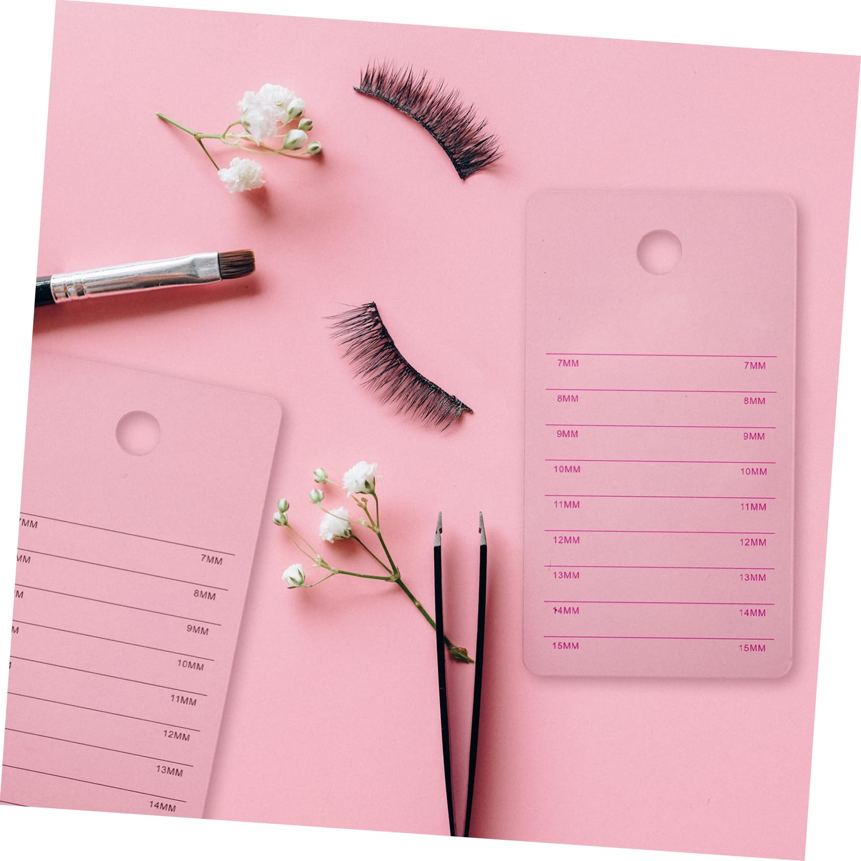 4個 アクリルスケール美容メイクつけまつげ収納ディスプレイ吊り下げボード 4 個 クレンザー リップラ..