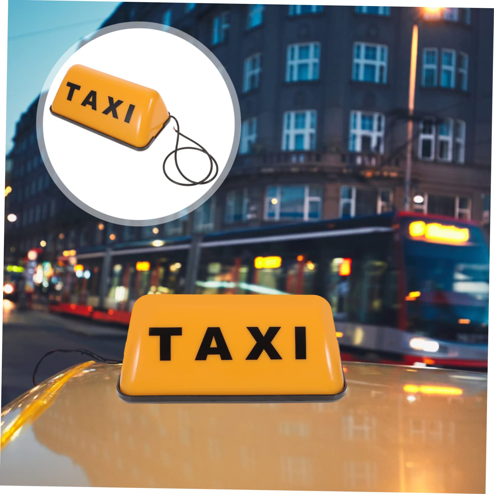 12vタクシー用 イルミネーション サイン 耐久性のある 看板 明るく(3)