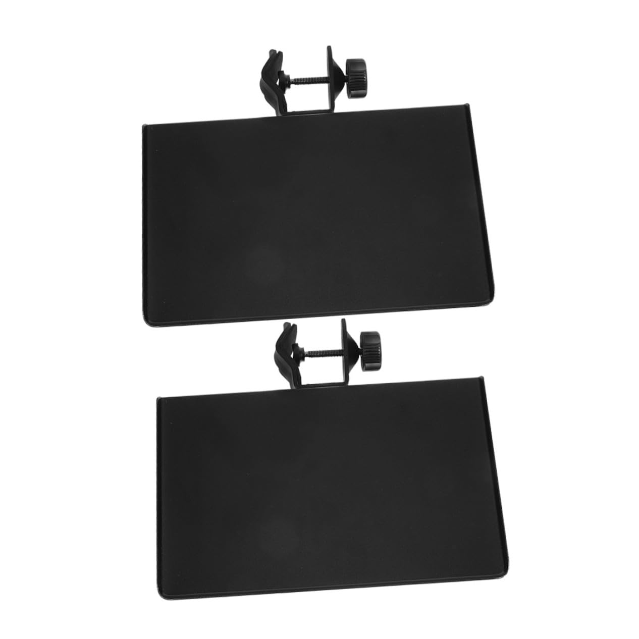 2個 ユニバーサルサウンドカードトレイ クランプ式マイクスタンドラック 軽量ポータブル録音用棚 電話..