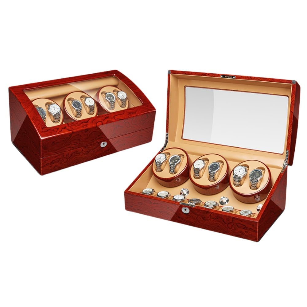 新型の腕時計自動巻き上げ機（2+3 4+6 6+7本巻き） ウォッチワインダー 自動巻き時計ワインディングマ..