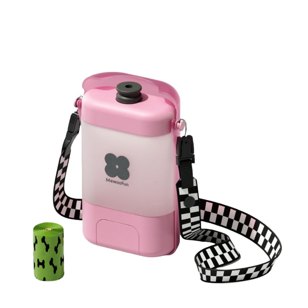 犬用 水飲み器 給水ペットボトル 散歩グッズ 給水器 水筒 食皿 おしっこシャワー 兼用 犬水入れボトルウォーターボトル 給水器 コップ不要 持ち運び便利 ペット用品 (18*10.5*6cm,イエロー)