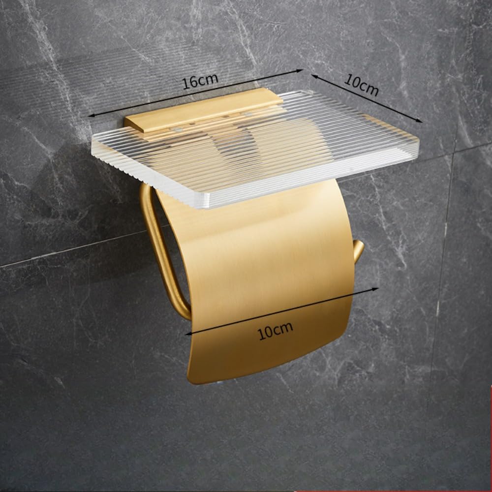 トイレットペーパーホルダー 棚付きトイレットペーパーホルダー カバー付きトイレットペーパーホルダー..