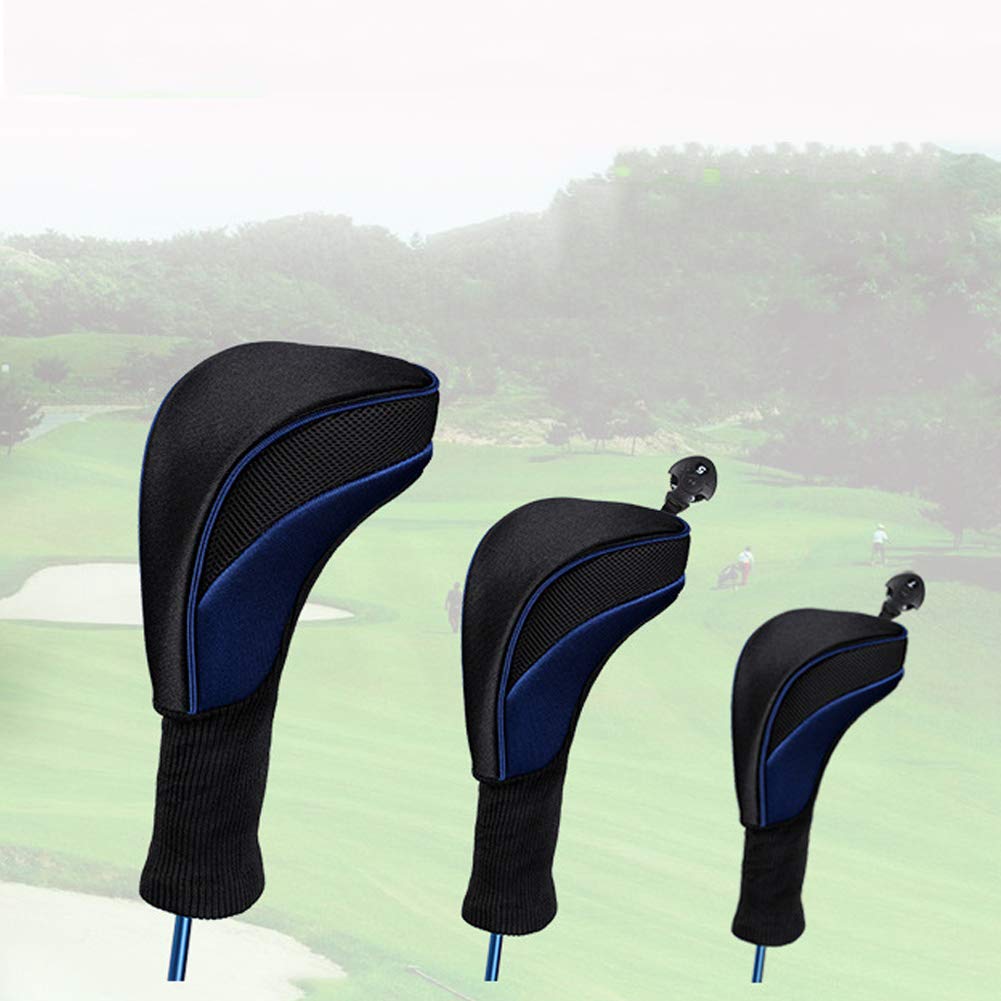 ゴルフ ウッドカバー セット おしゃれな ヘッドカバー ロングネック ゴルフパターヘッドカバー 交換可..