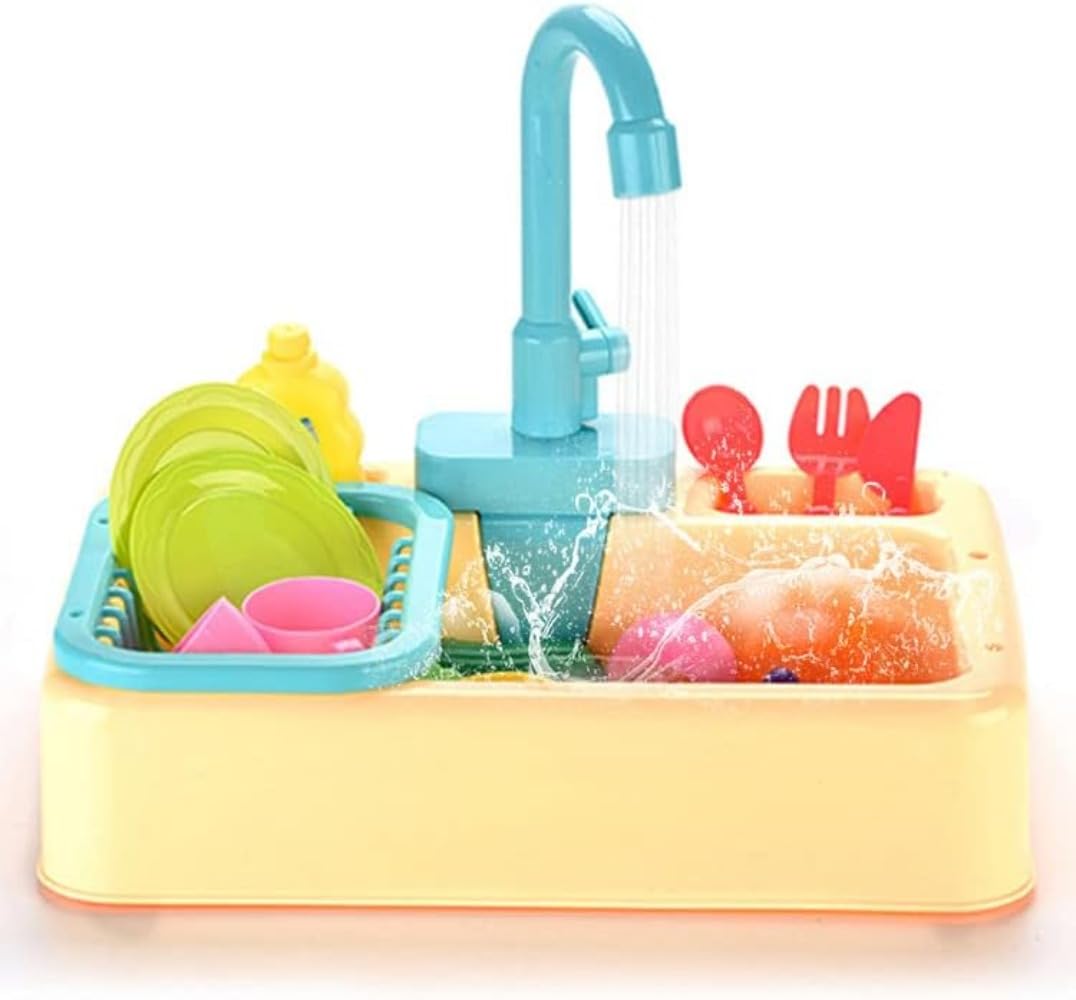 おままごと キッチンセット キッチンシンク 食器洗い機 おもちゃ 水遊び ごっこ遊び 皿 カット 野菜ゲ..