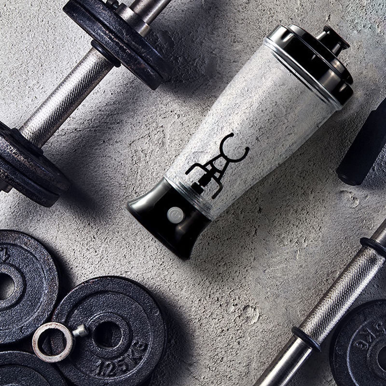 プロテインシェイカー 電動シェイカー 電池式 プロテイン シェイカー ボトル トレーニング、フィットネ..