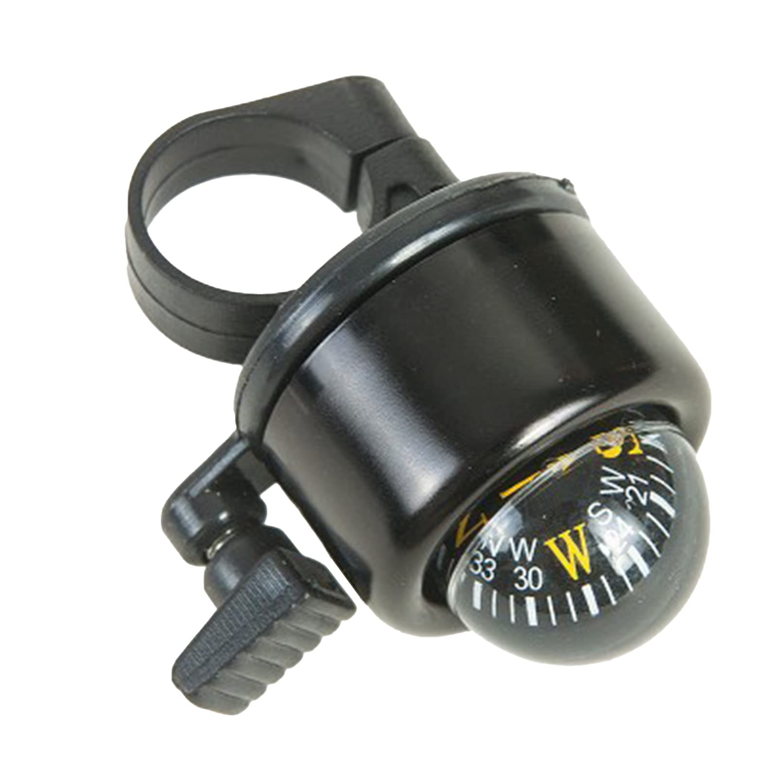 自転車ベル コンパス付き コンパクト 自転車 ベル ママチャリ ロードバイク 自転車アクセサリー ブラック