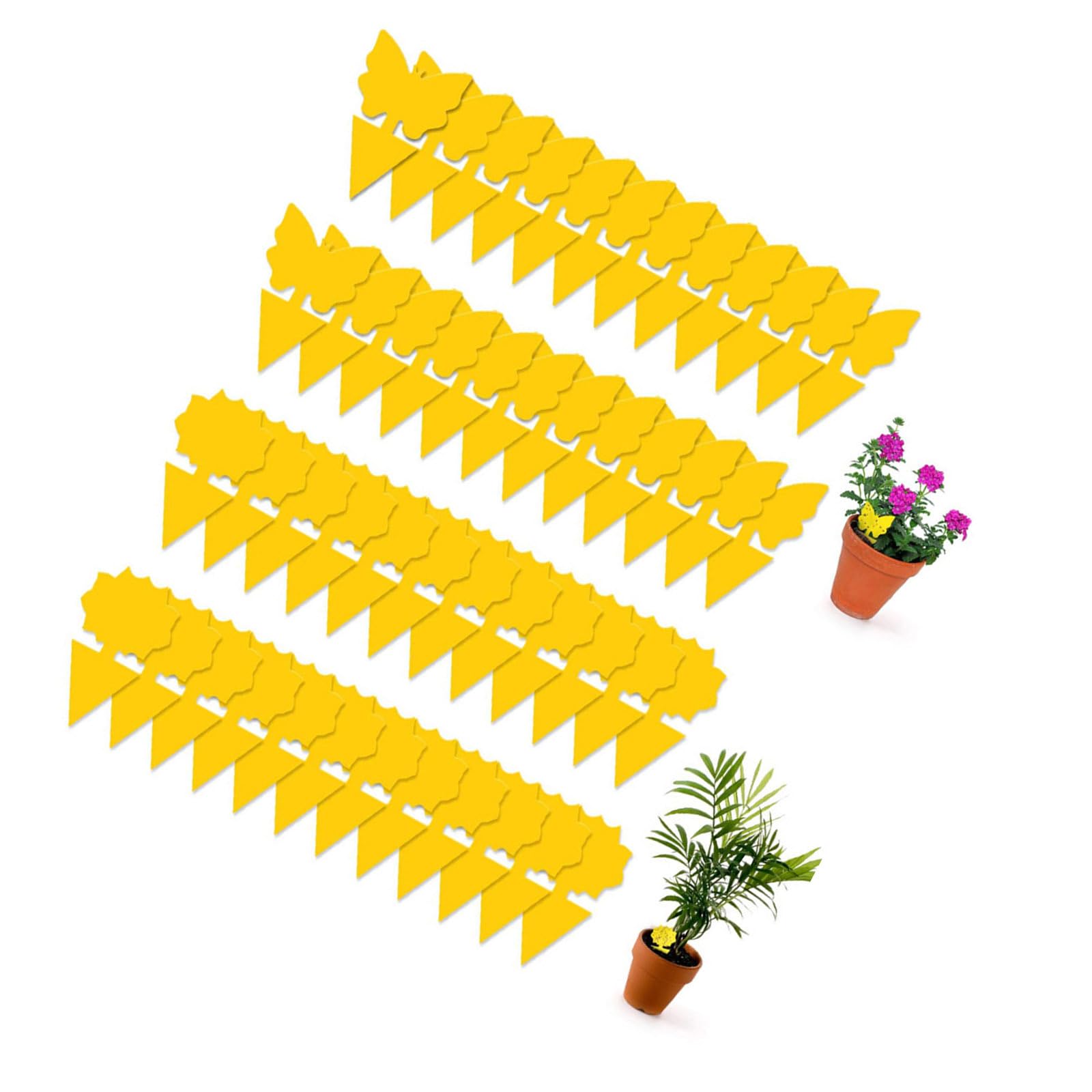 捕虫シート 防虫シート 粘着性 24枚 捕虫器 昆虫トラップ 捕り粘着シート 両面粘着性 捕獲器 害虫対策用品 昆虫採集 トラップ 防水 安全無毒 ハエ取り 蚊 コバエ 駆除 虫よけプレート 粘着紙 アブラムシ対策 植木鉢 畑用 キッチン用品 屋内外対応