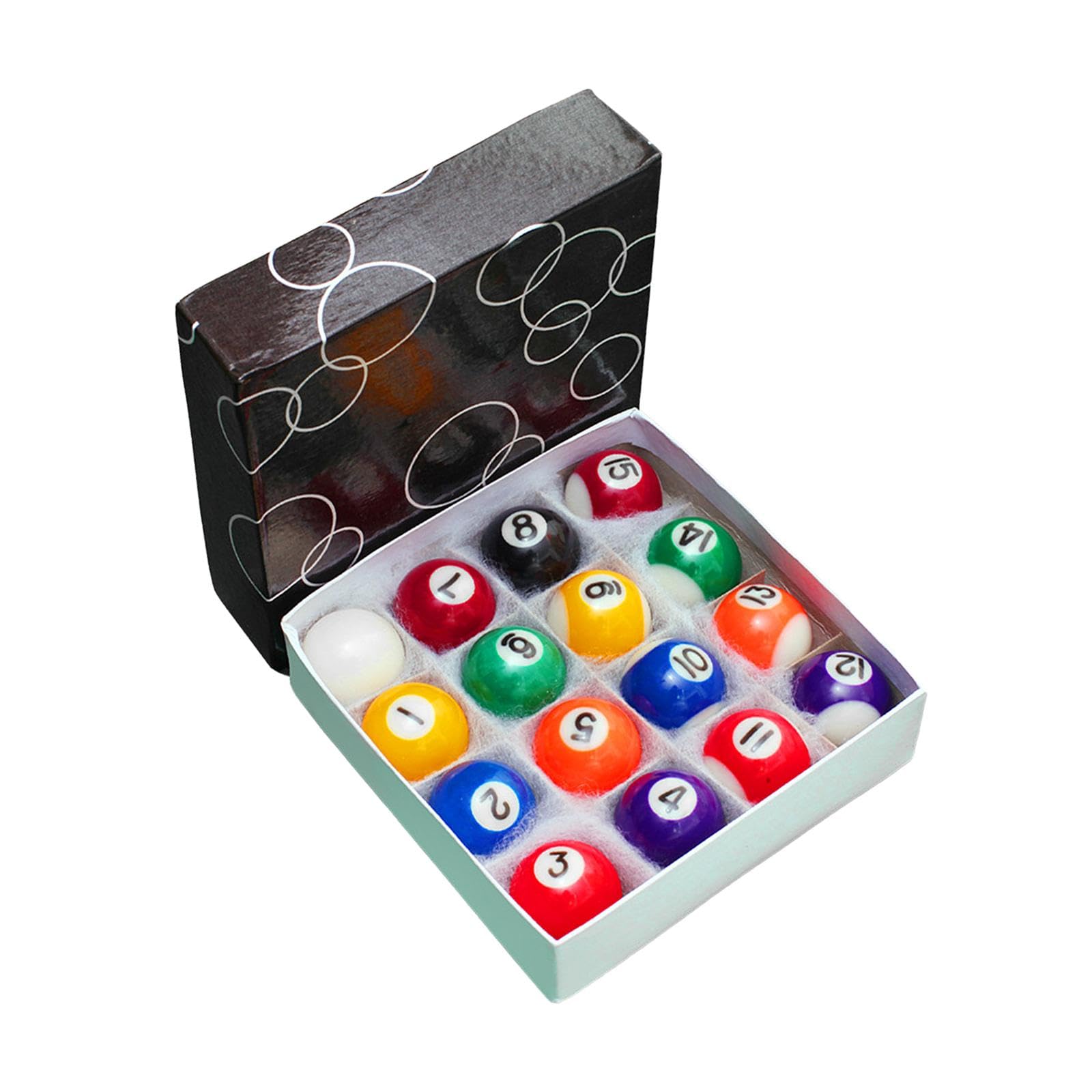 ミニビリヤードボール 16個セット 家庭用レクリエーションスポーツ用 38mm