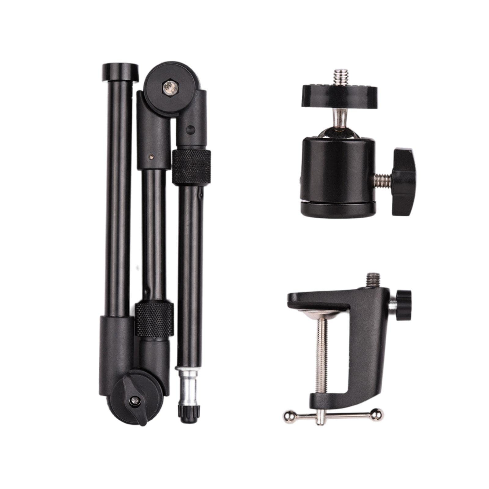 デスクマウントスタンド 携帯電話ホルダー ブラケット アクセサリー オーガナイザー ウェブカメラ 1/4..