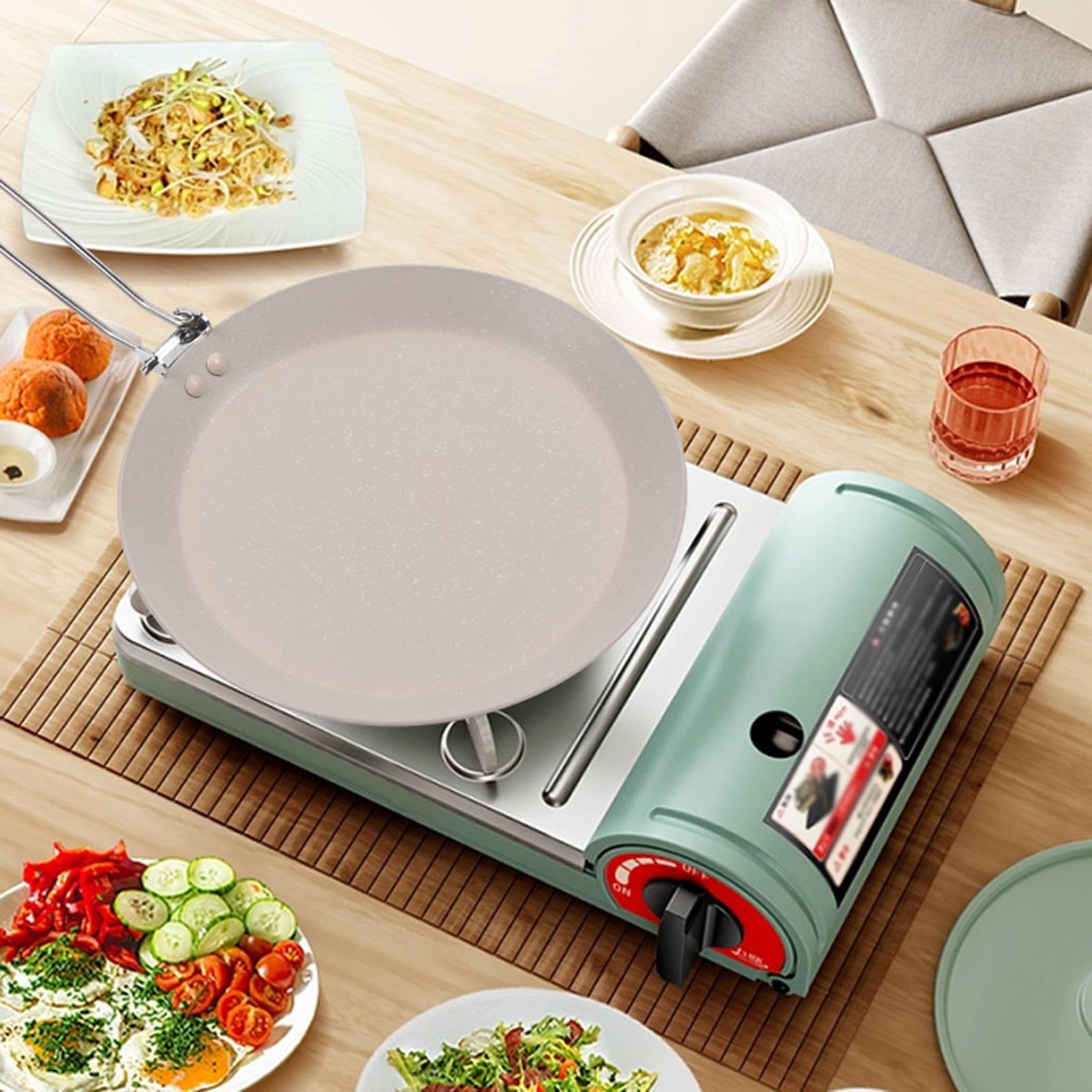 キャンプ用フライパン ノンスティック中華鍋 ステーキ バーベキュー キャビン調理用フライパン