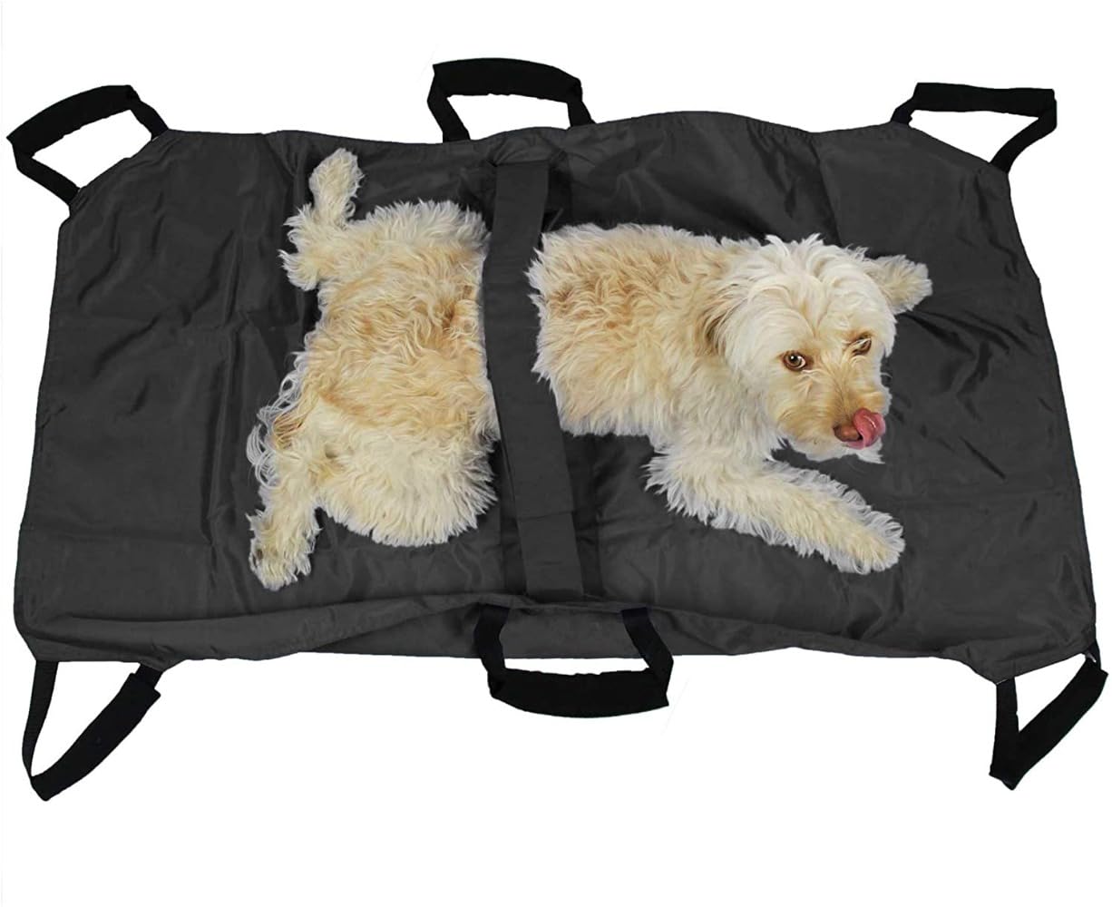犬用輸送担架 | ペット動物用緊急輸送担架、安全荷重110kg（242lbs）、折りたたみ式、47*29インチ、緊..