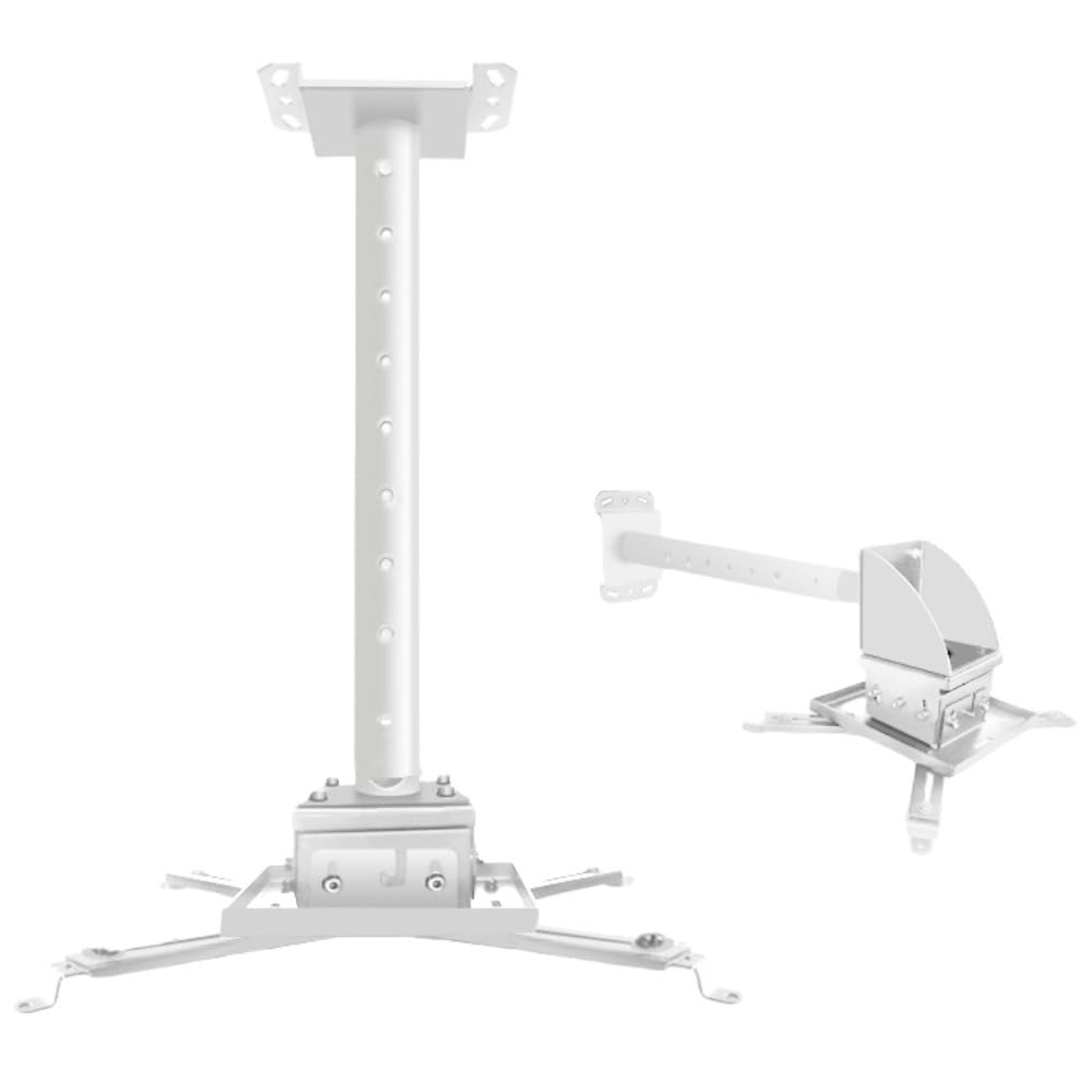 プロジェクター 天井吊り金具 カメラ スタンド 格納式アーム 天井 マウント ブラケット 固定 金具 天吊りブラケット 小型 投影用 ダクトレール フィクサー 持ち運びが簡単 自宅 オフィス 店舗用 (A)