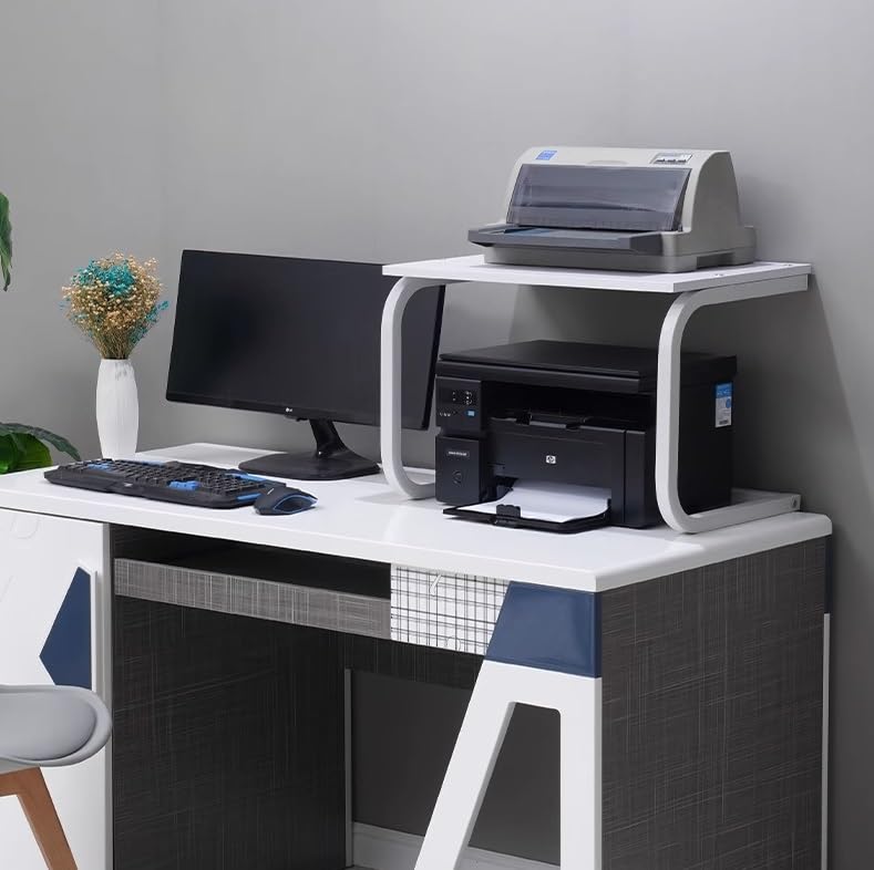 プリンターラック プリンター台 プリンタースタンド デスクトッププリンタラックU字型プリンタ収納ラッ..