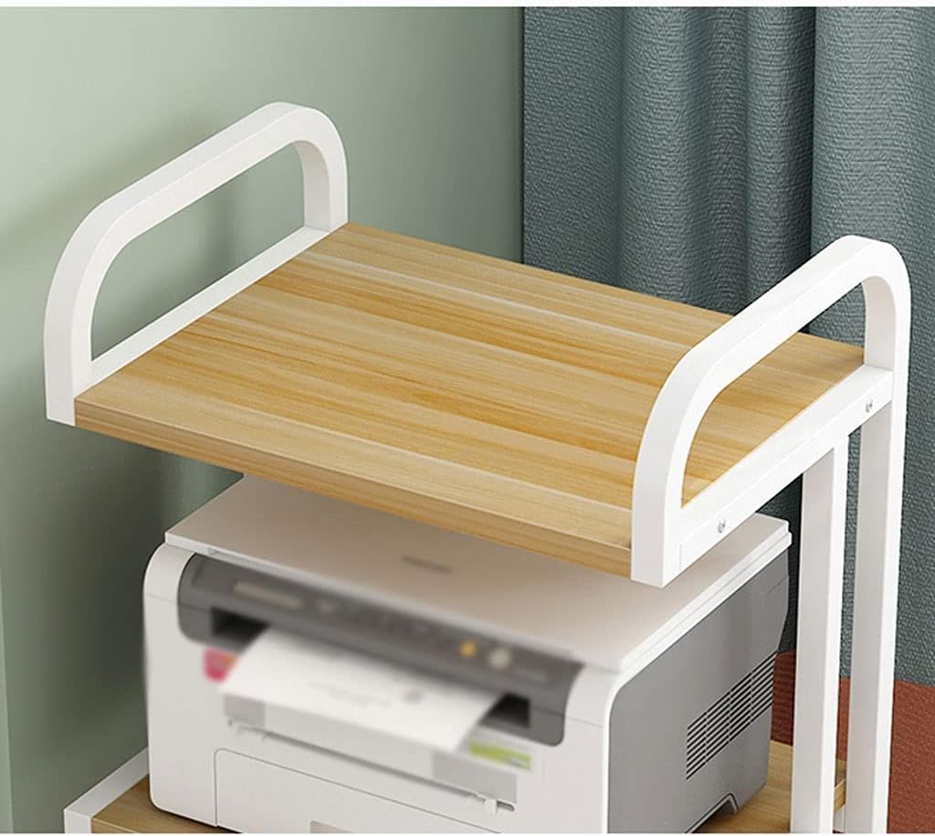 プリンターラック プリンター台 プリンタースタンド デスクトッププリンタースタンド 金属サイドフレー..