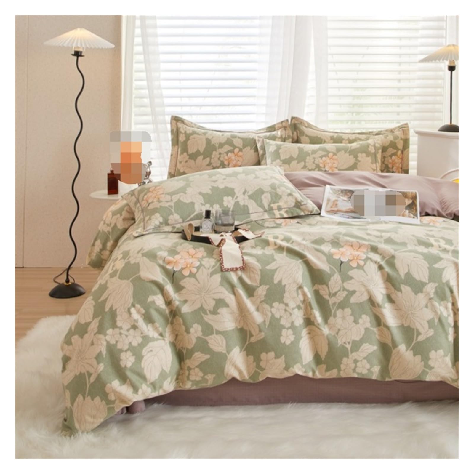 布団カバー セット 寝具カバーセット キルトカバーセット 4点セット寝具コットンプリントキルトカバー..