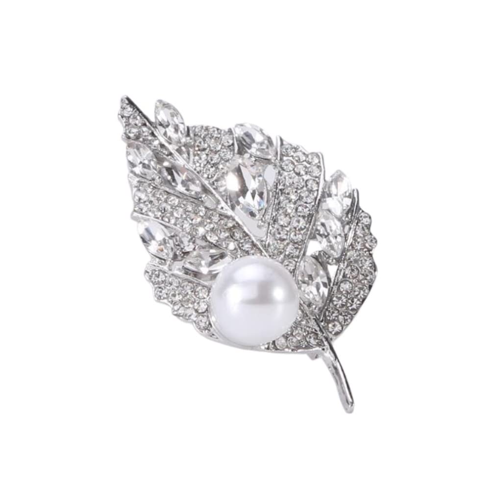 ブローチ ピンバッチ ラインストーンパールブローチオールマッチスーツジャケットコルセージアクセサリ..