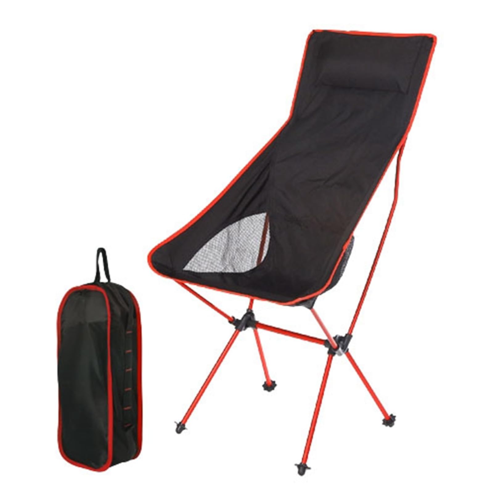 楽天アピネスアウトドアチェア キャンプ チェア 折りたたみ キャンプ椅子 ローチェア 耐荷重150kg コンパクト イス 超軽量 持ち運び便利 ハイキング お釣り 登山 バーベキュー 収納バッグ付き ブラック 46×43×105cm