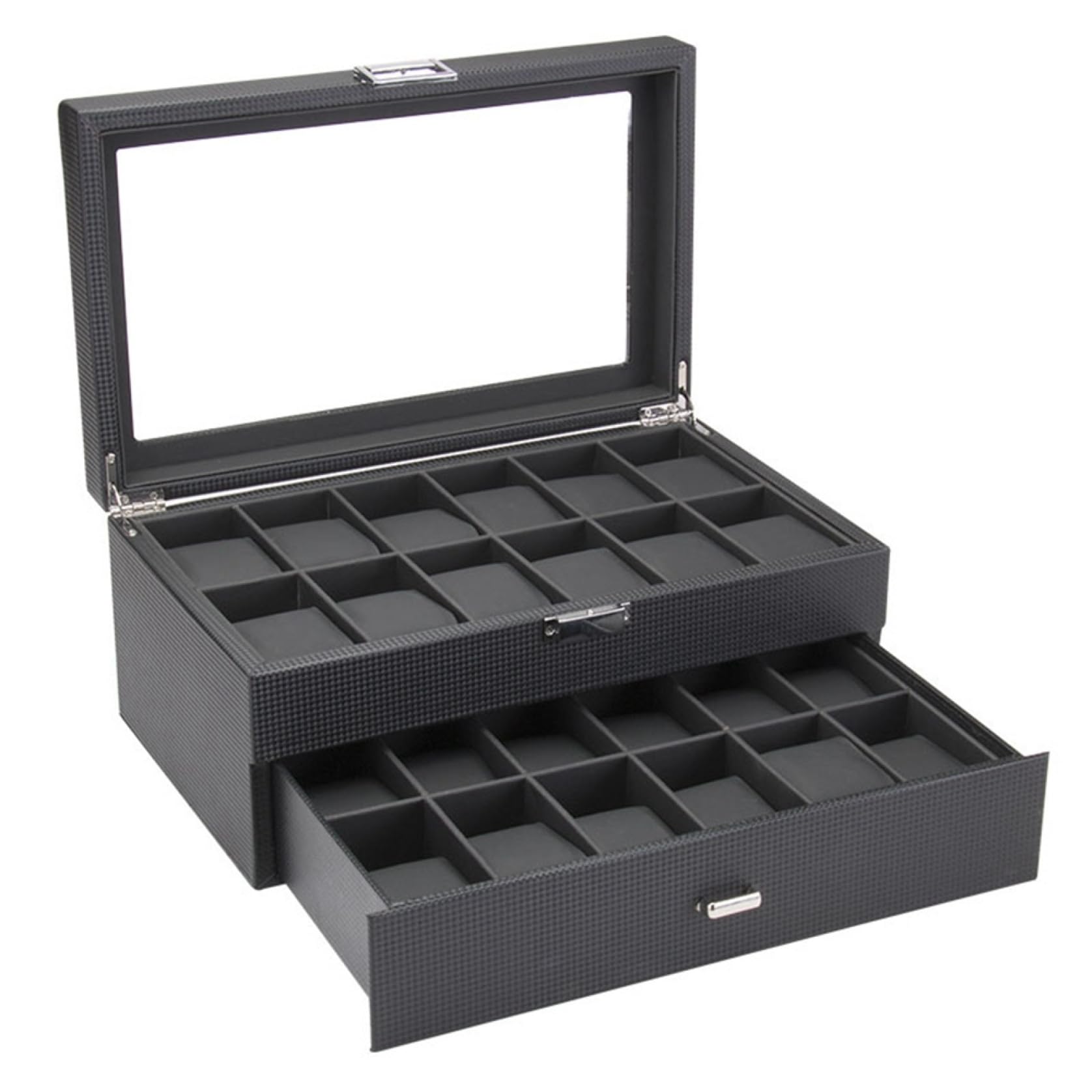 腕時計コレクションケース 腕時計収納ケース 24本 大容量 高級 腕時計収納ボックス ウォッチケース デ..