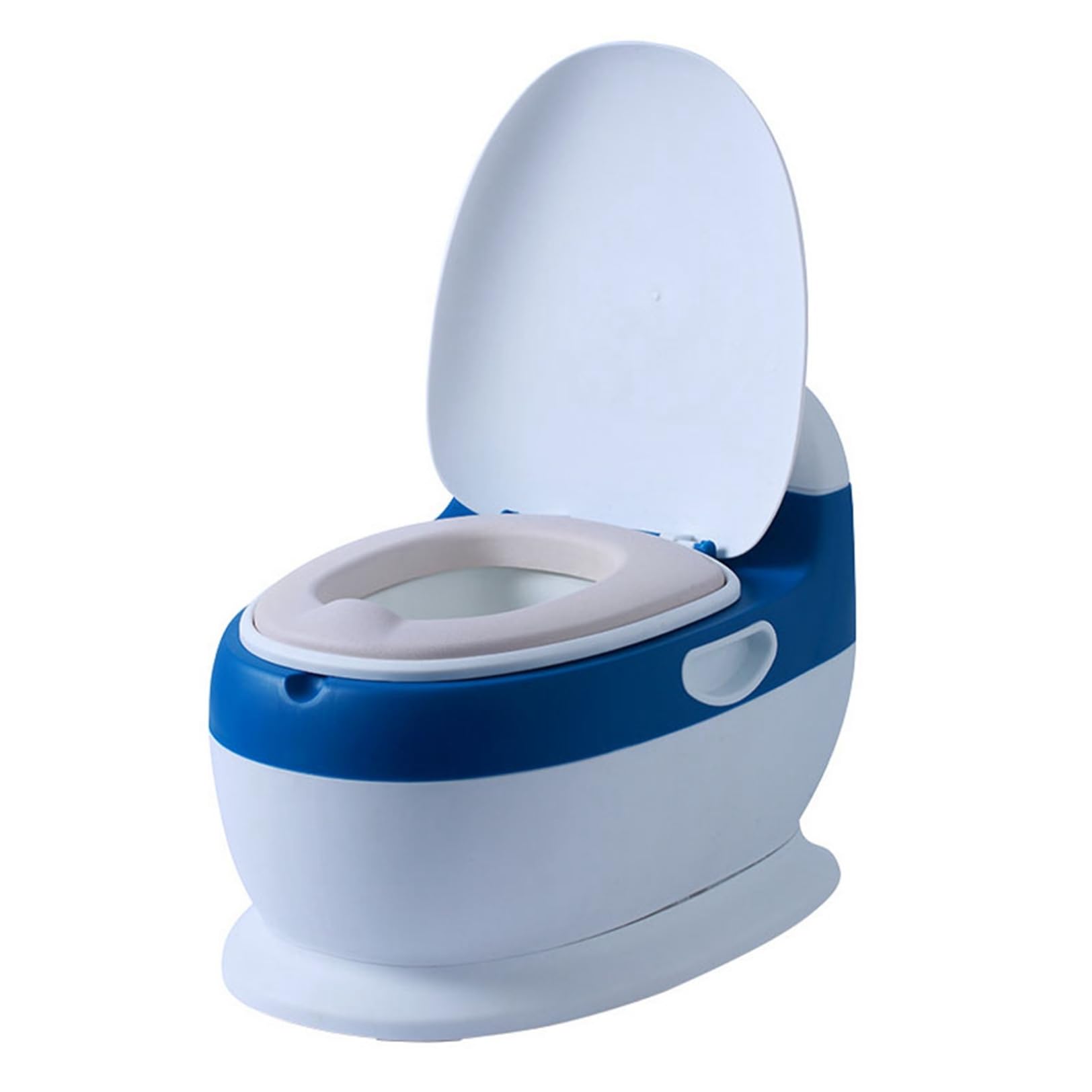 おまる 子供シミュレーション トイレトレーニング ベビートイレ 子供用便座 子供用トイレ 補助便座 携帯トイレ 柔らかい便座 肌に優しい 抗菌 防臭 洗いやすい ソフトクッション 多機能ミニトイレ 人気 幼児 男の子 女の子 ブルー