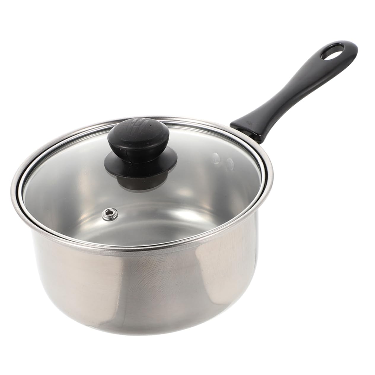 ステンレス製ミルクポット 深型スープ鍋 調理鍋 ノンスティック加工 食品加熱用 キッチン用品 蓋付き