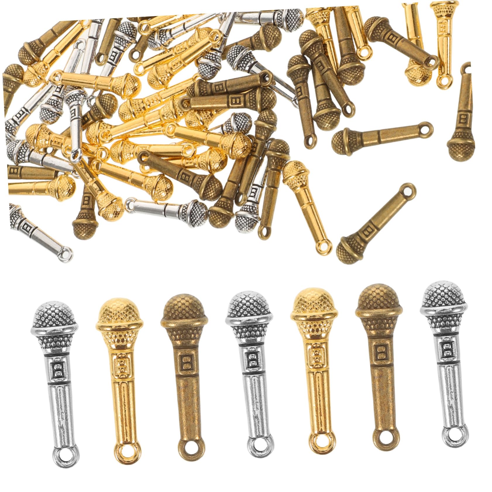 [] 120個复古合金麦克风