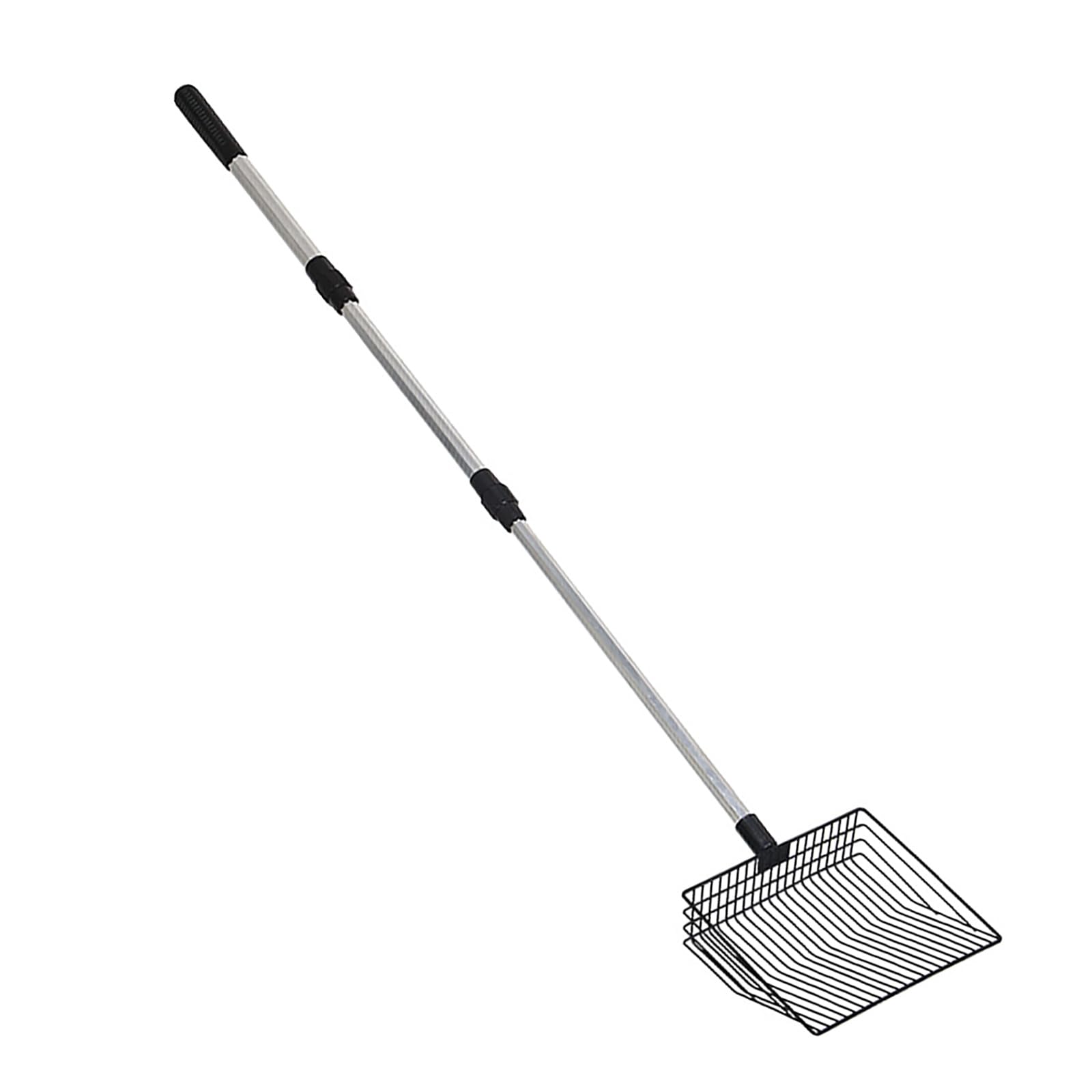 金属製猫用トイレスコップ トイレスコップ 金属製 長いハンドル付き ペット用掃除用品 子犬やウサギ用..