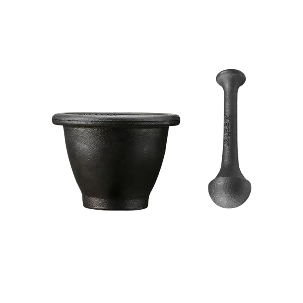 乳鉢 すり鉢 すりこぎ セット 鉄製 にんにくつぶし 搗き器 大容量 薬研 多用途 調味料 コーヒー豆 研磨..