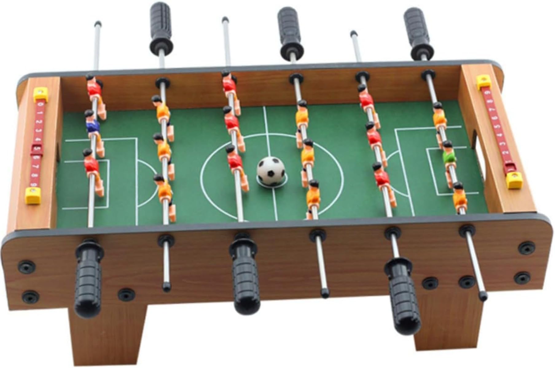 楽天アピネステーブルサッカーゲーム アナログゲーム 家庭用フットボールテーブル テーブルサッカー 親子 家族 親友 楽しみゲーム 9対9 サッカー対戦 卓上フーズボール 木製筐体 滑り止めハンドル 得点板付 組立簡単 しっかり 男の子 知育おもちゃ ストレス解消 20インチ