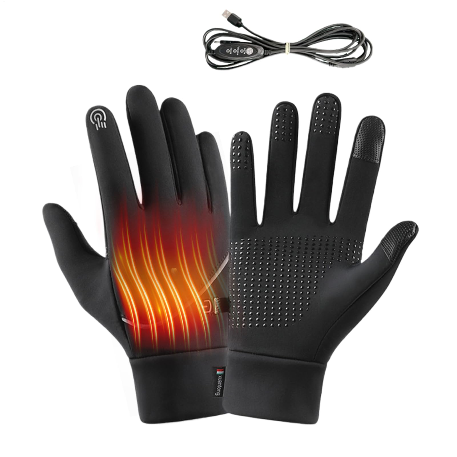 ヒーター付きグローブ,アウトドアスポーツ用 防寒ミトン - 充電式防寒ミトン タッチスクリーン対応  ...