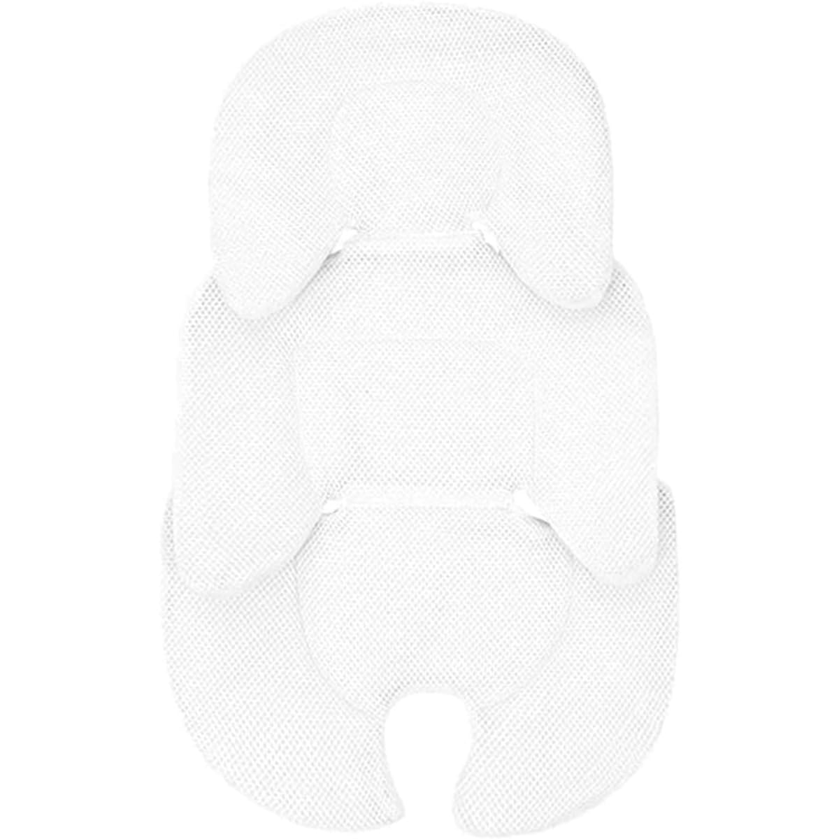 ベビーカーシート クッション 柔らかい ベビーカーマット 春夏秋冬通用 チャイルドシートクッション クッション構造 拔群の通気性 ジュニアシートインナークッション 出産祝い お出かけ プレゼント (ホワイト)(3)