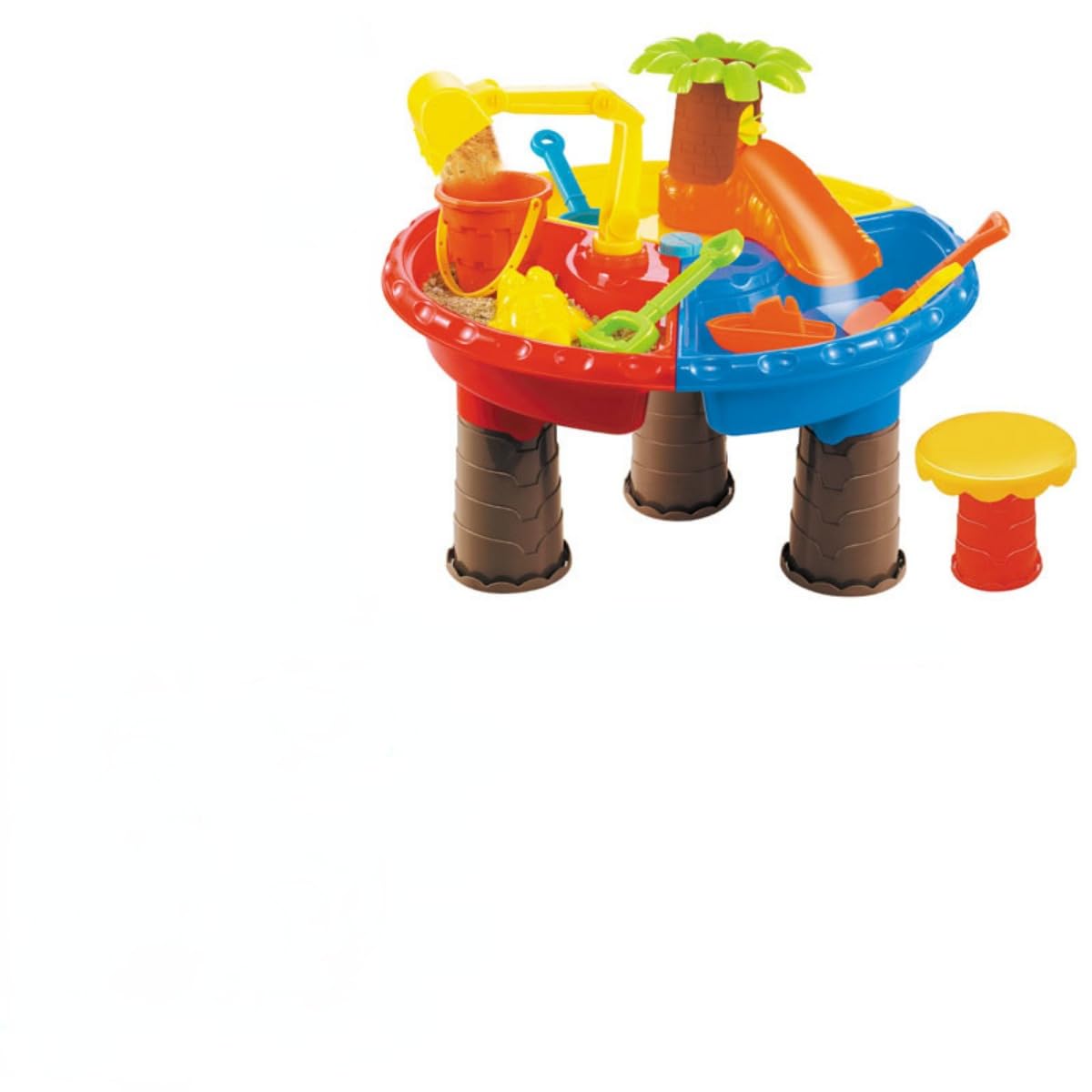 ウォーターテーブル 幼児用サンド 砂遊び おもちゃ ビーチ 砂遊びセット 室内砂場 水遊び 子供 夏 おままごと おもちゃ 知育玩具 テーブル遊戯台 可愛い ビーチ玩具 プレゼント ()