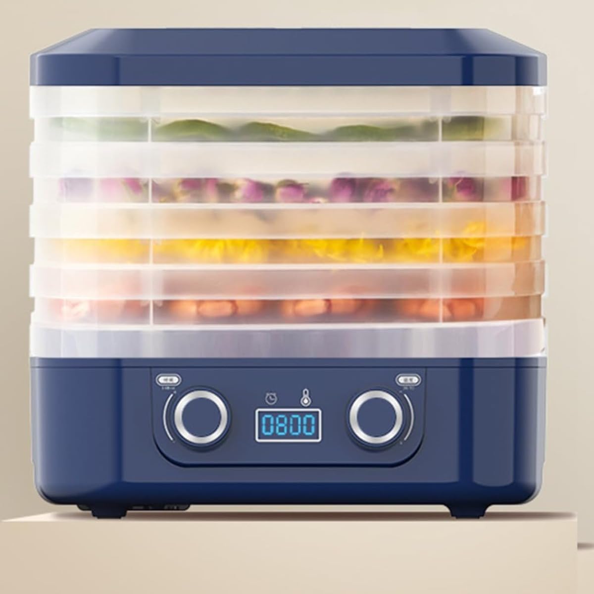 フードドライヤー 食品乾燥機 ドライフルーツメーカー 小型 ドライフルーツ 製造機 ホワイト ()