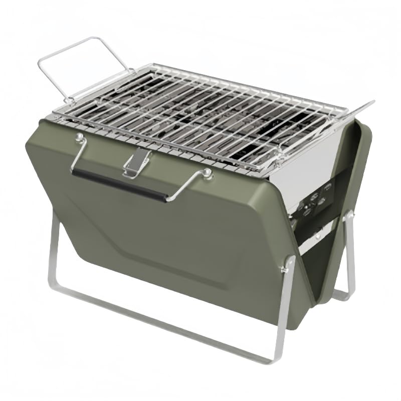 バーベキューグリル キャンプ用バーナー折りたたみ式 用ストーブポータブル スーツケースタイプ ステン..
