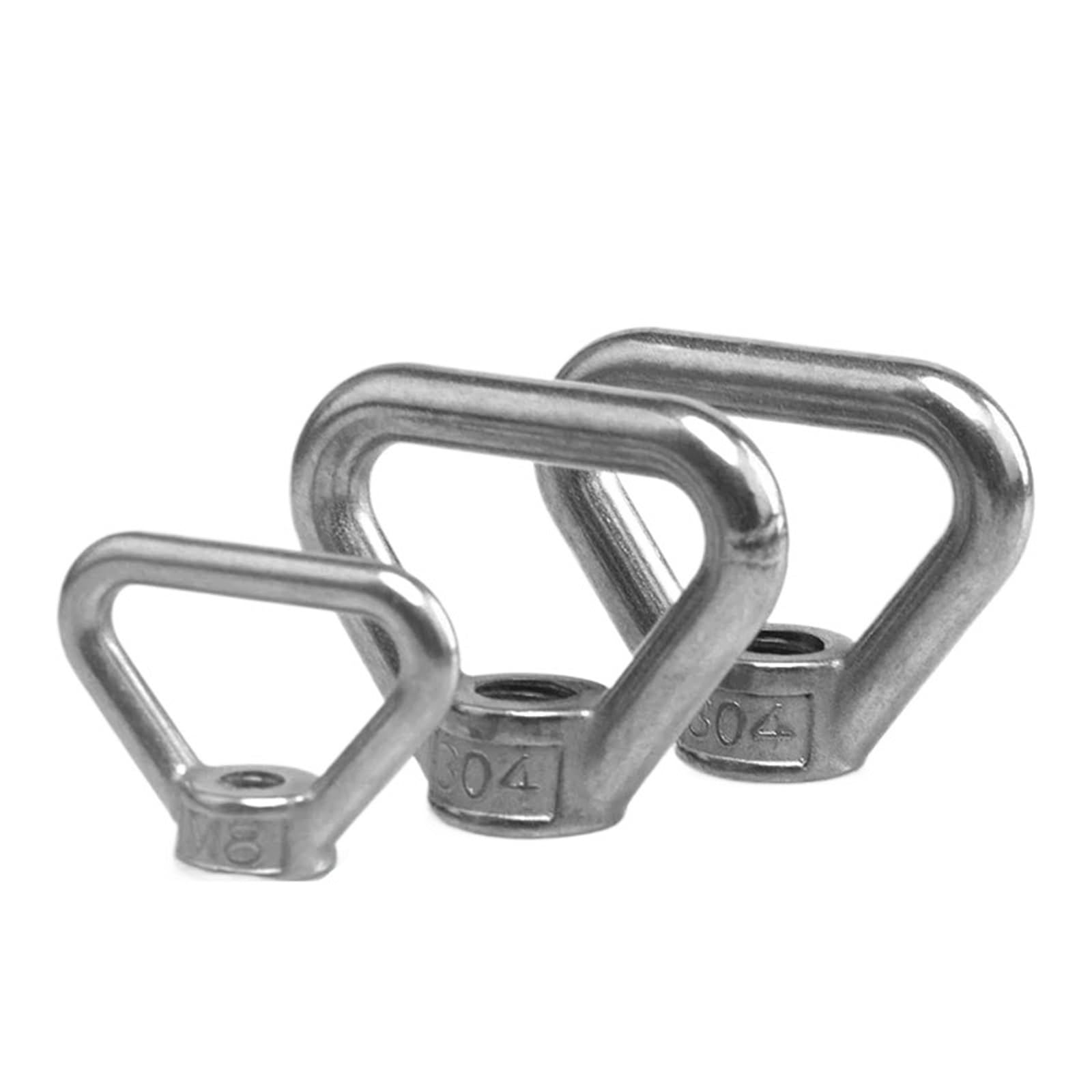 1 個 304 ステンレススチール 三角形リフティングアイナット台形ねじリング ハンドルボルトに適合 サイズ M8 M10 M12 M14 M16 M20 M24(Size M14)