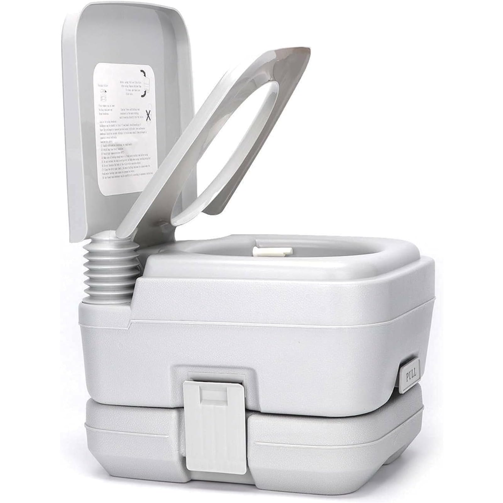 ポータブルトイレ 水洗式 20L大容量 二層構造 簡易トイレ 介護 高齢者 防災 非常用 キャンプ 車中泊 持ち運び楽々 屋外 室内 ピストンポンプ 排泄処理簡単 密閉設計 臭い漏れ防止 取り外し可能 災害 停電 避難 断水 レジャー 旅行