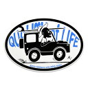 Quality of Life ステッカー イラストレーター： Ryu Ambe モデル：石川拳大 with APIO Jimny