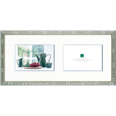 Rakuten - フォトフレーム/スフレフレーム シルバー 150×330mm(ブルーラインマット付)/スタンダード・シンプル