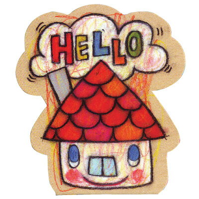 アリカワコウヘイ！ ダイカット付箋 ハウスくん