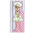 内藤ルネ グリーティングカード ワンピースの女の子