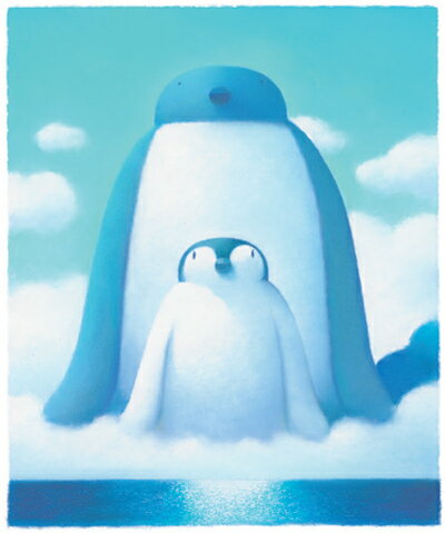 Rakuten - 渡辺 宏 絵画・アート(版画額装品)/つたわる思い/ペンギン