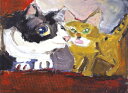 久下 貴史 絵画・アート(版画額装品)/ロクとナナで十三/ねこ・ネコ・猫