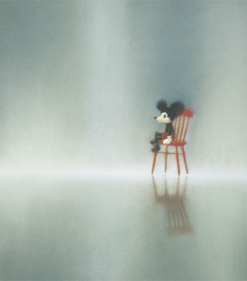 牧野千穂 絵画・アート(版画額装品)/鏡のなかの君に/ディズニー