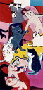 久下貴史 絵画・アート(版画額装品)/この街では誰もが踊る/ねこ・ネコ・猫