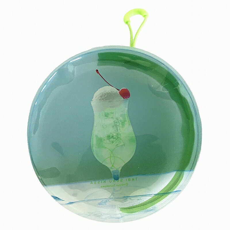 旅する喫茶 EVA丸型ポーチ/グリーン(3)