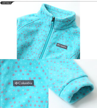 フリースジャケット キッズ 女の子 ジュニア 子供服 コロンビア columbia ベントンスプリングス2プリンテッドフリース/ガールズ アウトドア カジュアル ウェア 総柄 かわいい 防寒 保温 普段使い 上着 羽織り/WG6778